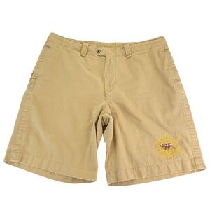 VTG Ralph Lauren Shorts Mens 40 Polo Club #5 Embroidered Stampede Crest 90s Y2K